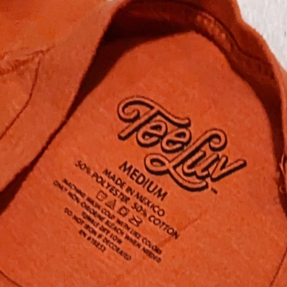 Tee Luv Orange Crush Soda Pop Graphic Tee T-shirt Poly Cotton Vtg Medium - Picture 5 of 7
